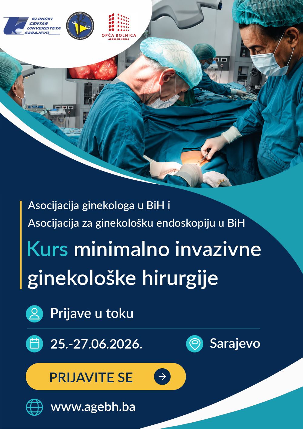 Kurs minimalno invazivne ginekolske hirurgije Sarajevo-